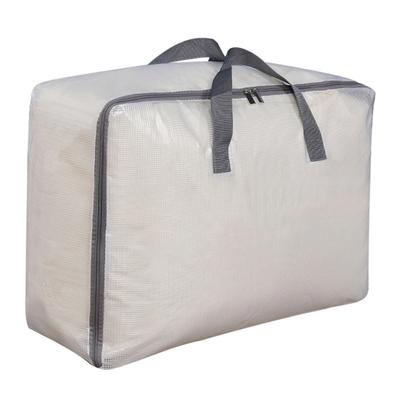 Storage Bag with Reinforced Handle 75kg Load-capacity Large Capacity Waterproof Foldable Quilt Blanket Organizer