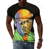 Impressionist Master Picasso Classic Oil Painting 3D HD Print Men And Women Art Taste Charm Short Sleeve Round Neck T-shirt Top