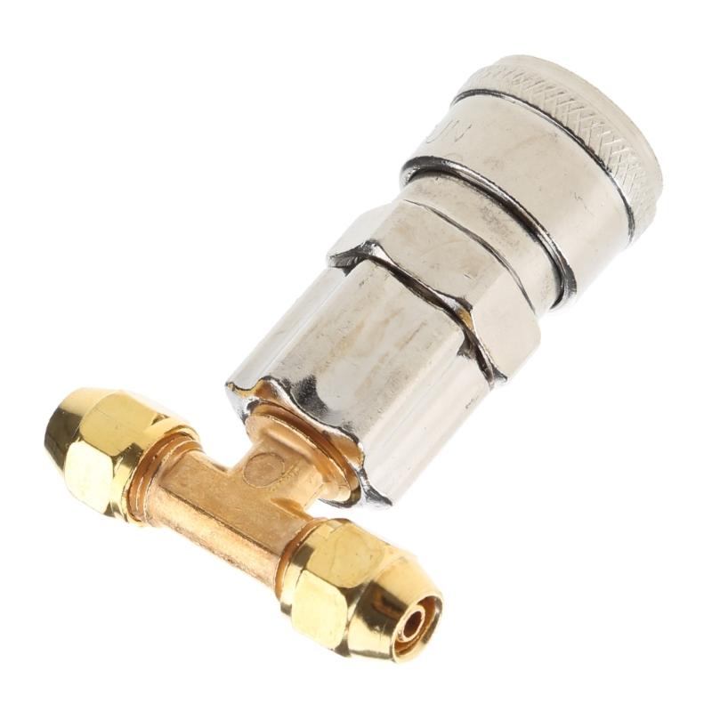 Pneumatic-Tank-Connector Air for Valve Air Bag Three-way Joint Air for Tank Straight Through Joint-Pneumatic Fittings Co