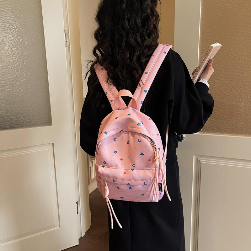 Schoolbag New Women's College Style School Bag Junior High School Student Star Large Capacity Simple Versatile High Value Backpack