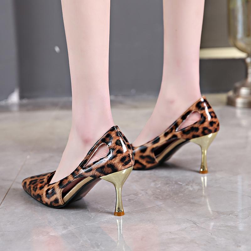 Mode 2025 Damen Kitten Heels Slingbacks Sandalen Leopard Echtes Leder Party Frühling Sommer Schuhe Frau Sandalen Pumps