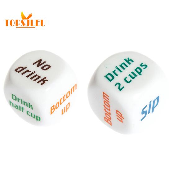 Kreatywne wino do picia Mora English Gry w kości - hazard, decydowanie o napojach dla dorosłych