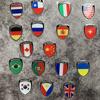 Universal 3D Reflective World National Flag Stickers Decals for Car Motorcycle Exterior Decoration
