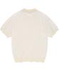 COVERNAT C Pattern Collar Half Knit Ivory