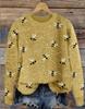 Autumn and winter high street printing retro printing sweater men's and women's same loose hooded pullover sweater