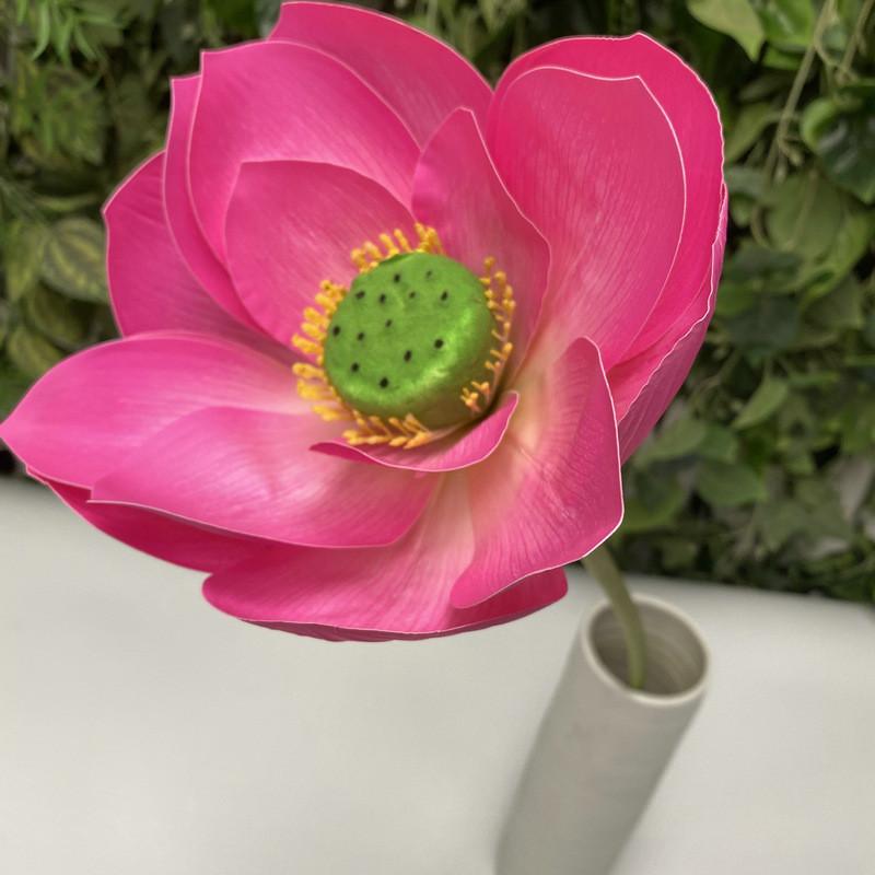 Artificial Lotus Flower Decor With Soft Silicone For Home Water Pool Waterfall Scene
