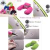 Luxurious Inflatable Travel Pillow Set With Eye Mask And Earplugs For Airplane Comfort