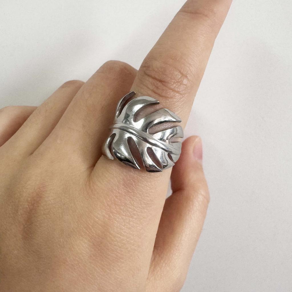 Stainless Steel Irregular Multi-Layer Ring Vintage Silver Color Starfish Open Adjustable Rings for Women Men Personality Jewelry
