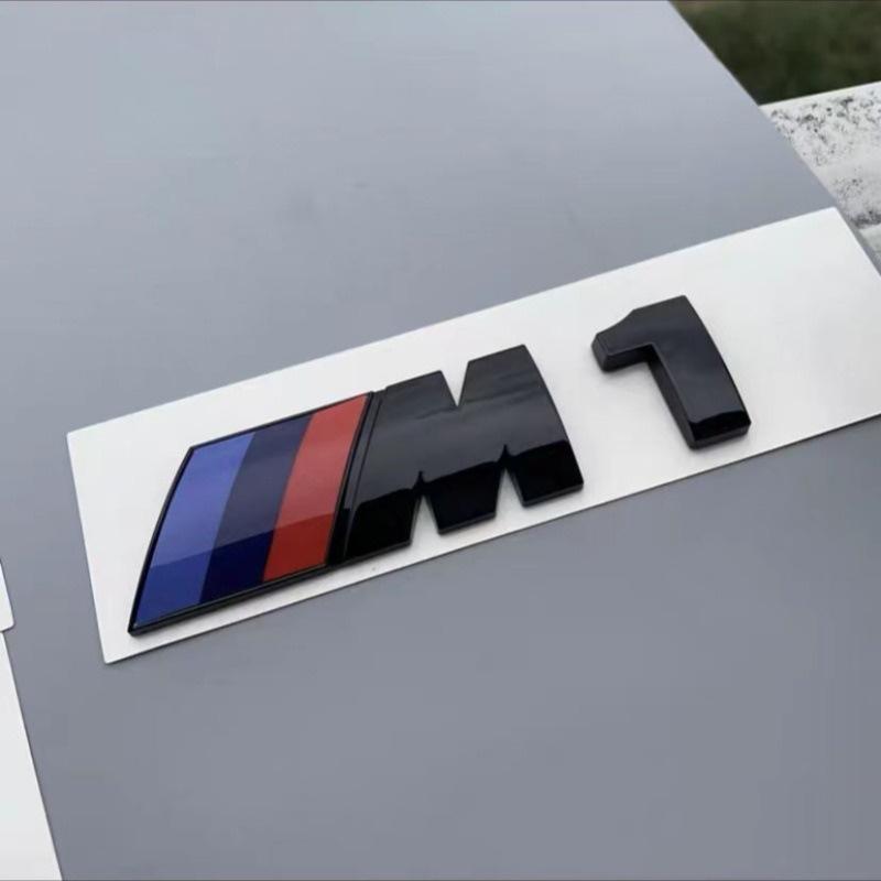 BBKI7 3D Emblem Car Fender Side Rear Trunk Badge M Logo Sticker Number Decal For BMW M1 M2 M3 M4 M5 M6 M7 Performance Auto Accessories