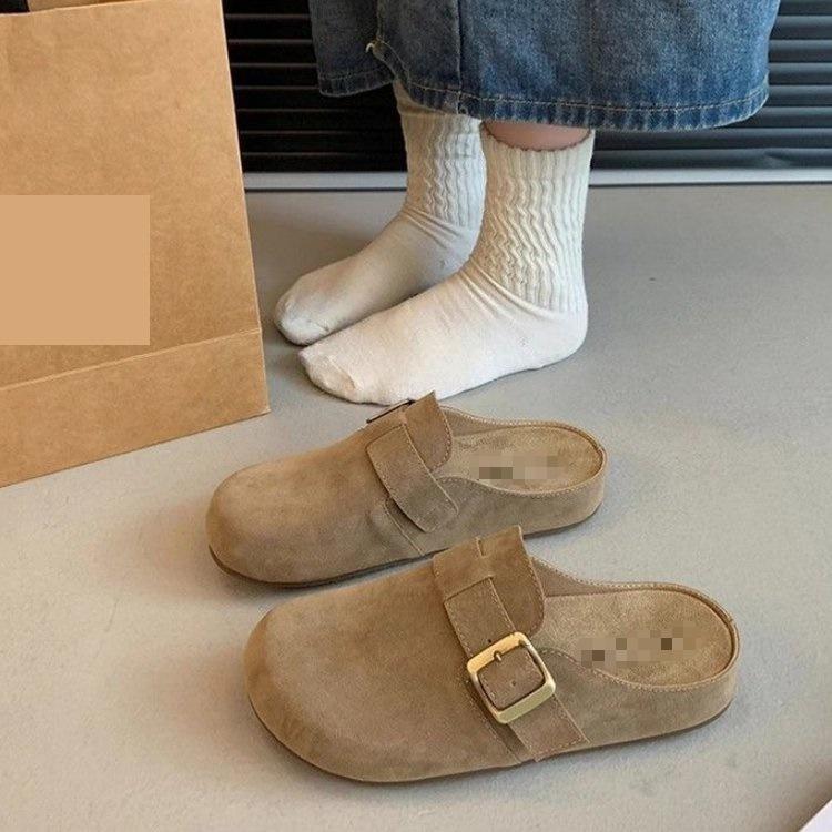 

Boken обувь мягкая подошва весна и лето новые модели носить полуботинки тапочки легкие французская платформа Boken обувь 35 хаки