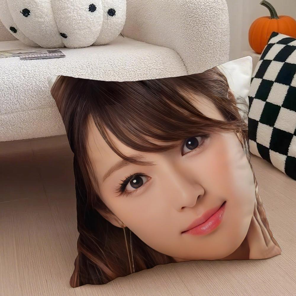 

KKyoko Fukada or MMasami Nagasawa Cushion Cover Throw Pillow Cover Hidden Button Durable Polyester Chair Cushion 30X30cm