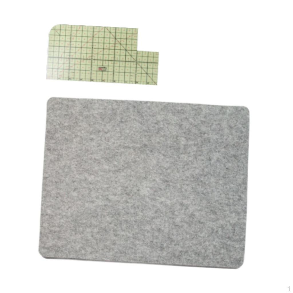 Bügelunterlage aus Filz für Quilt- und Schneideprojekte mit Bügellineal