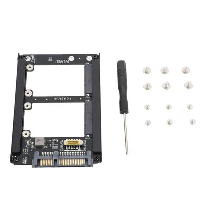 Dual Msata SSD To 2.5inch SATA III Adapter 6Gbps Supports Hot Swap SATA III SSD Adapter Card with
