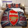 Arsenal Emblem Vibrant Background Bedding (1 * duvet cover + 2 * pillowcase, without core) 2D Flat Soft and comfortable Duvet cover and pillowcase
