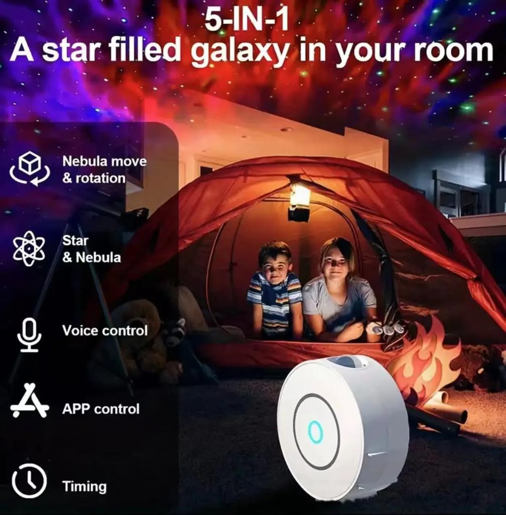Colorful Starry Sky Projection Lamp Laser Starry Sky Night Light Bedroom Technology APP Intelligent Control Atmosphere Light
