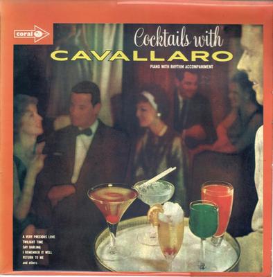 LP Record CARMEN CAVALLARO - Cocktails With Cavallaro CPS32 Coral UK Jazz Used