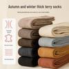 Thickened Velvet Warm Knee-High Compression Socks for Women - Slimming Long Winter Socks