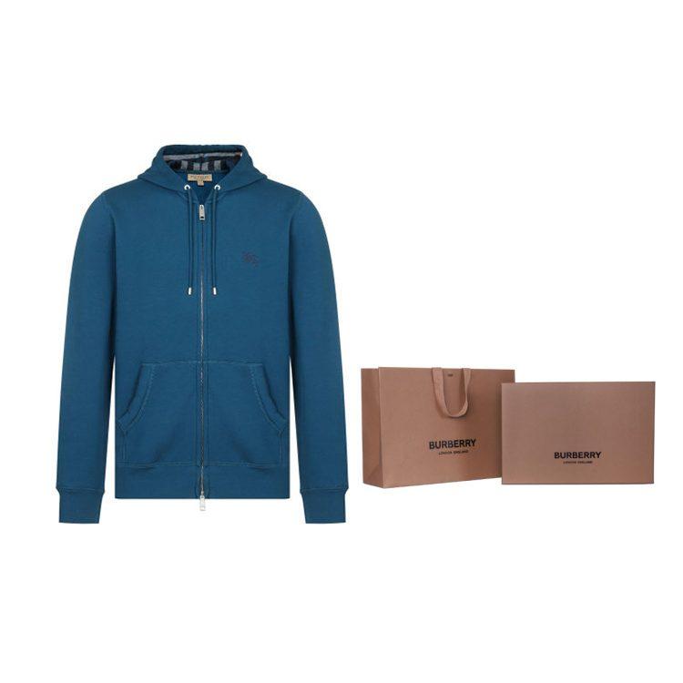 Burberry Clarendon Check Hood Zip Up Hoodie 40504161