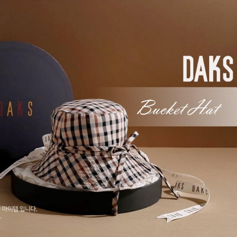 Daks Check Strap Reversible Bucket Hat Dbhe3f411bk