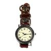 Skull Quartz Wrist Watch Adjustable Quartz Vintage Skull PU Leather Strap Alloy Buckle Leisure Watch for Men Women