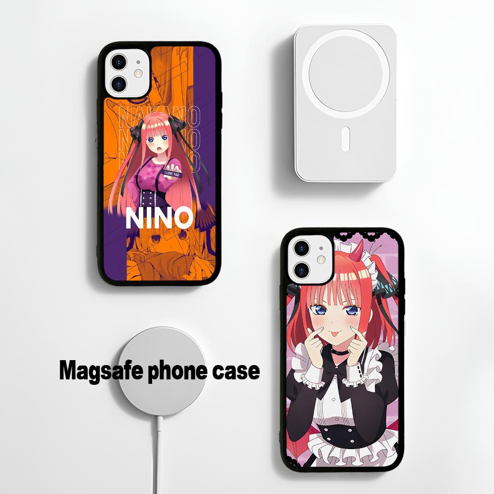 Fictional Character N-Nino-Nakano Phone Magnetic Case For IPhone16 14 13 12 11 15 ProMax Plus For Magsafe Wireless Charge Cover