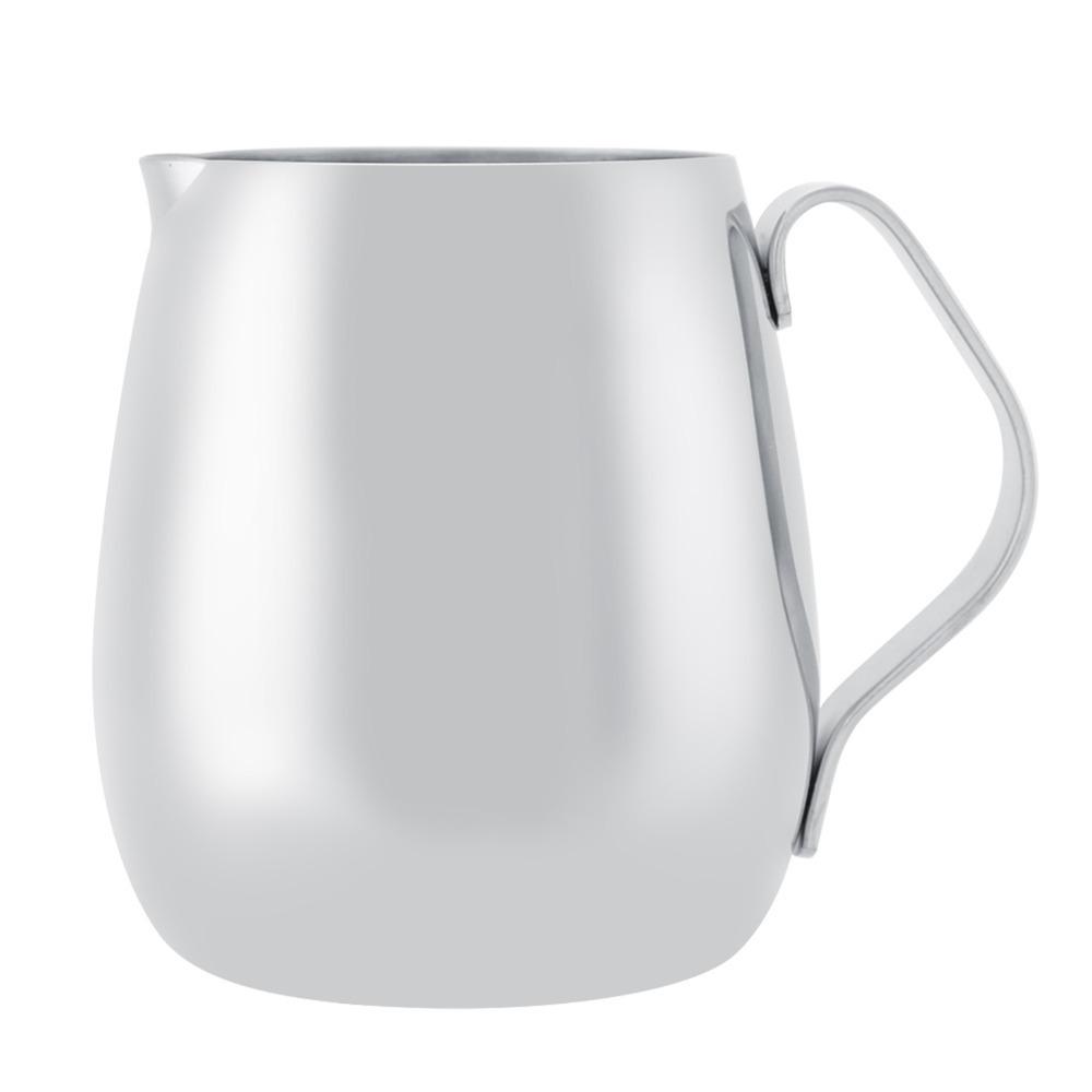 Thick Stainless Steel Milk Frothing Pitcher Smooth Surface Stainless Steel Pitcher  Coffee Making 350ml