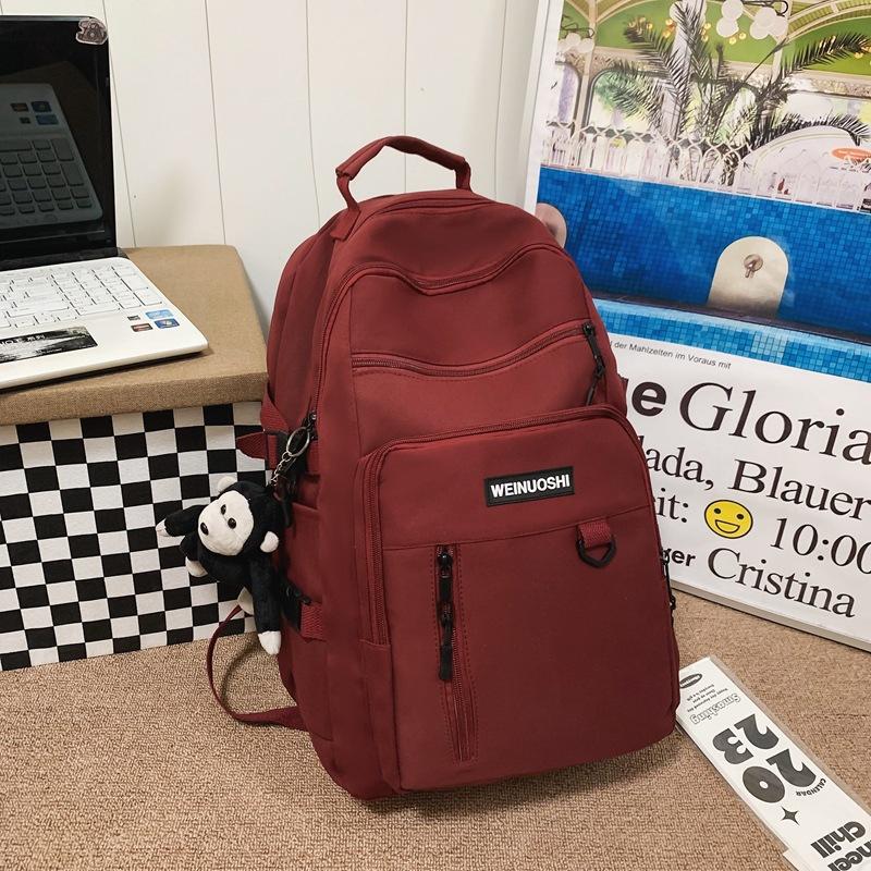 

Новый школьный рюкзак большой вместимости для старшеклассниц и учениц средней школы, рюкзак с несколькими карманами, мужской тренд