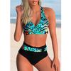 Push-Up Bikinis 2023 Neckholder Badeanzug Damen Hoher Bund Bademode Weiblich Badeanzug Badesachen Strandmode Damen