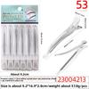 Seamless Hair Salon Perming and Dyeing Bangs Positioning Zoning Clip Crystal Duckbill Straight Clip Long Mouth Plastic Clip