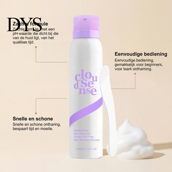 Gentle Hair Removal 1/2Pcs 140ML Mousse Pain Free Fast Acting Moisturizing Full Body Arm Leg Underarms Facial Remover Depilatory Cream Lightweight