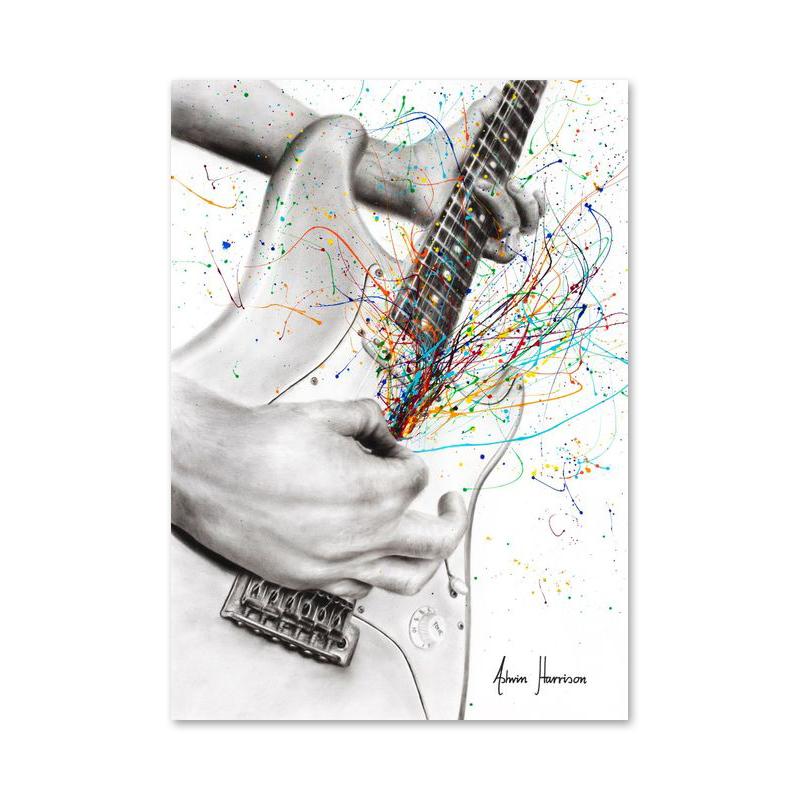 

Абстрактные постеры на фортепиано, гитаре, скрипке, фонографе, принты, винтажная картина на холсте, настенное искусство, картина для гостиной, музыка, домашний декор 60x90cm No Framed
