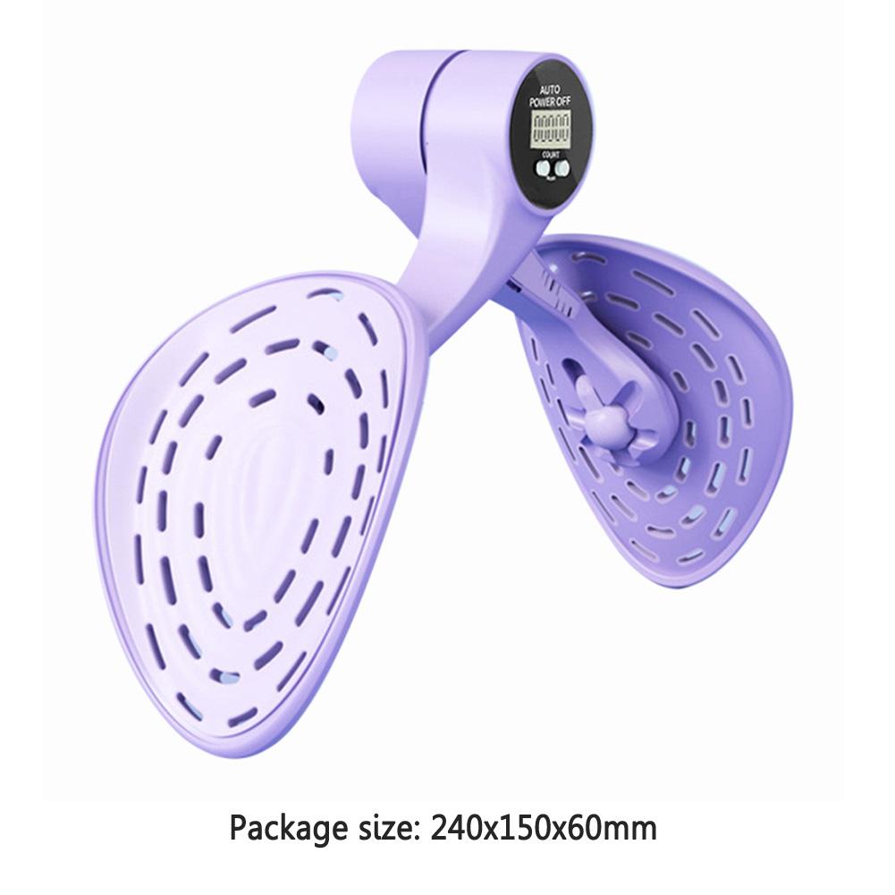 Countable Fitness Leg Clip Rotatable Pelvic Floor Muscle Training Device Multifunctional Battery Powered Yoga Props for Home Gym