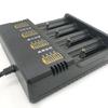 Intelligent 4 Slot Battery Charger Charging Holder Stand for 18650/26650 with Safe Protections & Charging Light