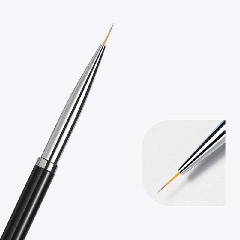 3Pcs Nail Art Liner Brushes French Stripe 3D Tips Line Stripes Diy Drawing Pen Uv Gel Brushes Painting Manicure Nail Tool Sets