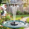 13/16/18cm Solar-powered bird bath fountain pump Floating Solar Water Fountain Pool Pond Waterfall Fountain  Floating Water Pump