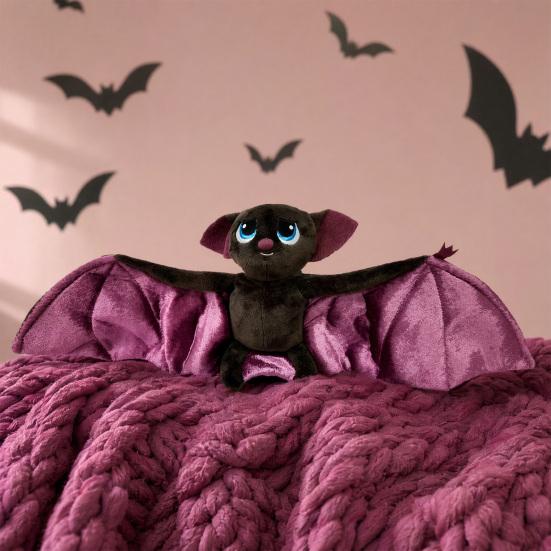 Soft Bat Animal Plush Toy, Realistic Bat Design Doll with Fluffy Wings, Breathable Fabric Plush Animal Toy for Kids And Adults