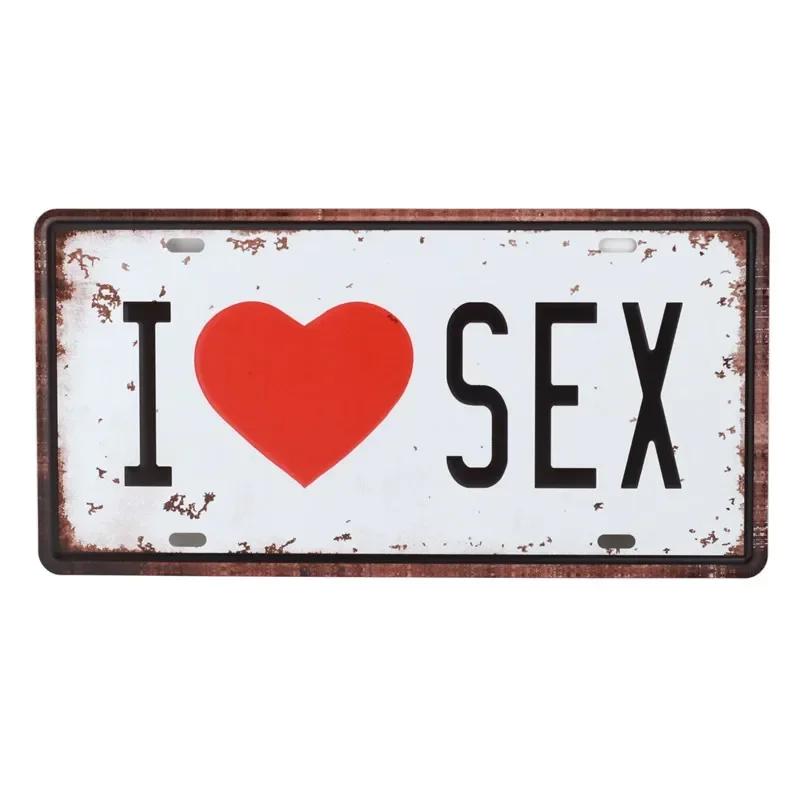 Votka Seviyorum Bira Plaka Metal Plaka Araba Numarası Teneke Işaretleri Bar Pub Cafe Ev Dekor Metal Işareti Man Cave Garaj Boyama Plaketler C13