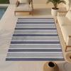 Blue Striped Outdoor Rug 120x180