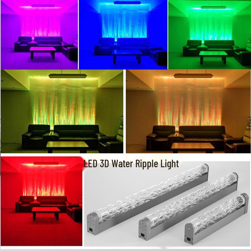 

3D Светодиодный светильник с эффектом ряби на воде с пультом дистанционного управления для создания атмосферы в помещении - Совместим со Smart Tuya для гостевых комнат, баров и ночных клубов. 500MM-24W