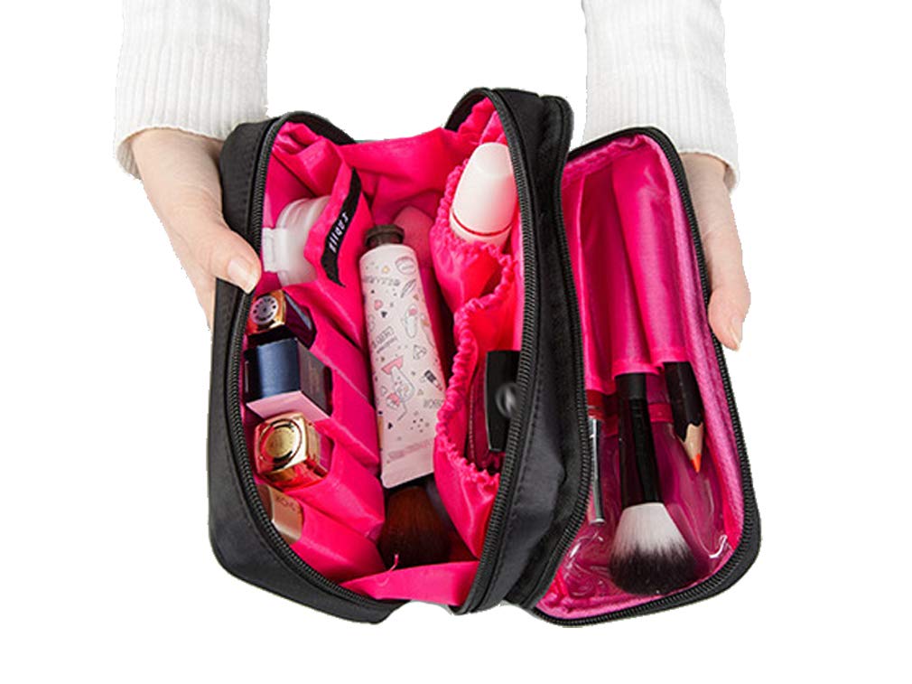 

Lightweight Cosmetic Pouch with Extra Storage Black Olive-G Capacity, чёрный