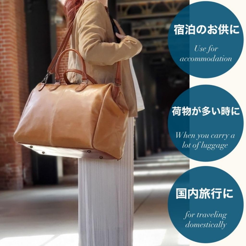 Boston Old Leather Nachtreise 45cm 23L Hergestellt in Japan Toyooka-gefertigte Tasche, Matt-Reißverschluss, Look, 1-2 Taschen, Breit, Fassungsvermögen, (Schwarz)