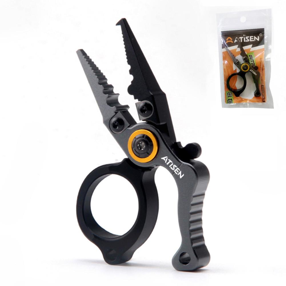 Aluminum Fishing Pliers Fishing Tongs Hook Remover Locking Mini Lure Plier Fishing Multitool Line Cutter Fishing Accessories