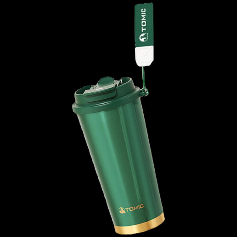 TOMIC Insulated Stainless Steel Straw Coffee Mug