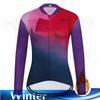 Thermal Long Cycling Jersey Set for Women, Outdoor Fleece, Riding Bike, MTB Clothing, Long Pant Suit, Ladies Cycling Clothes