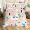 Alpaca Printed Down Quilt Cover Three-Piece Quilt Cover Digital Printing Bedding Home Textile