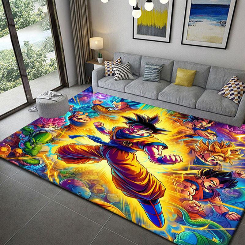 

Dragon Ball Goku vs Vegeta Printed Carpetanime soft washable cartoon floor carpet 60x90cm