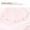 In Tucked Jacquard Clover Embroidery Afghan Swaddle Newborn Baby Cotton 85cm X 85cm for 64301 85cm X [Made Japan] 100% [Material Spring/Summer] (Pink,