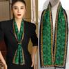 Long small silk scarf spring and summer new with shirt streamer multi-functional belt hair tie high-end printed scarf