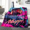 Mbappe Personalized Text Blanket Cozy Personalized Blanket Comfortable Suitable for Couch Living Room Office Chair Home Decor Ideal for All Seasons