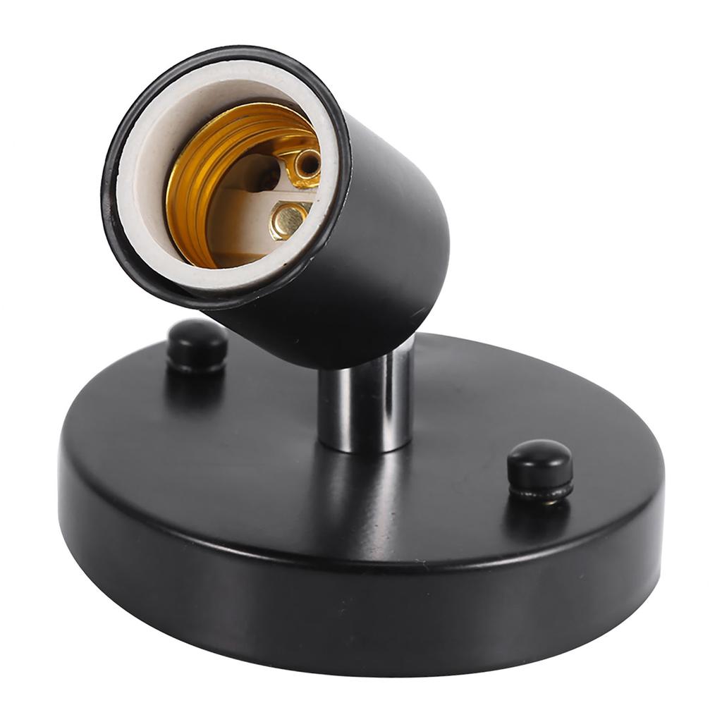 1Pc E27 Modern Vintage Ceiling Light Wall Mounted Lamp Bulb Holder Socket 180 Degrees Rotating